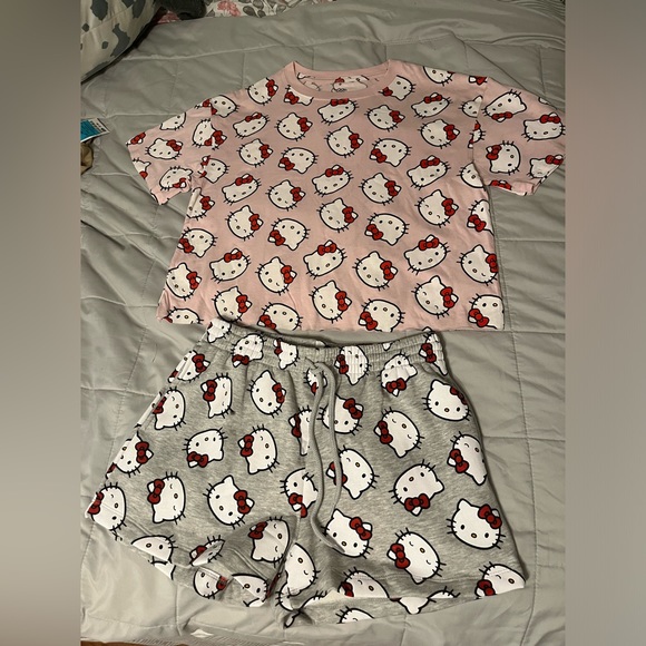 Hello Kitty Crop Top With Hello Kitty Pajama Shorts Bundle! - Picture 2 of 4